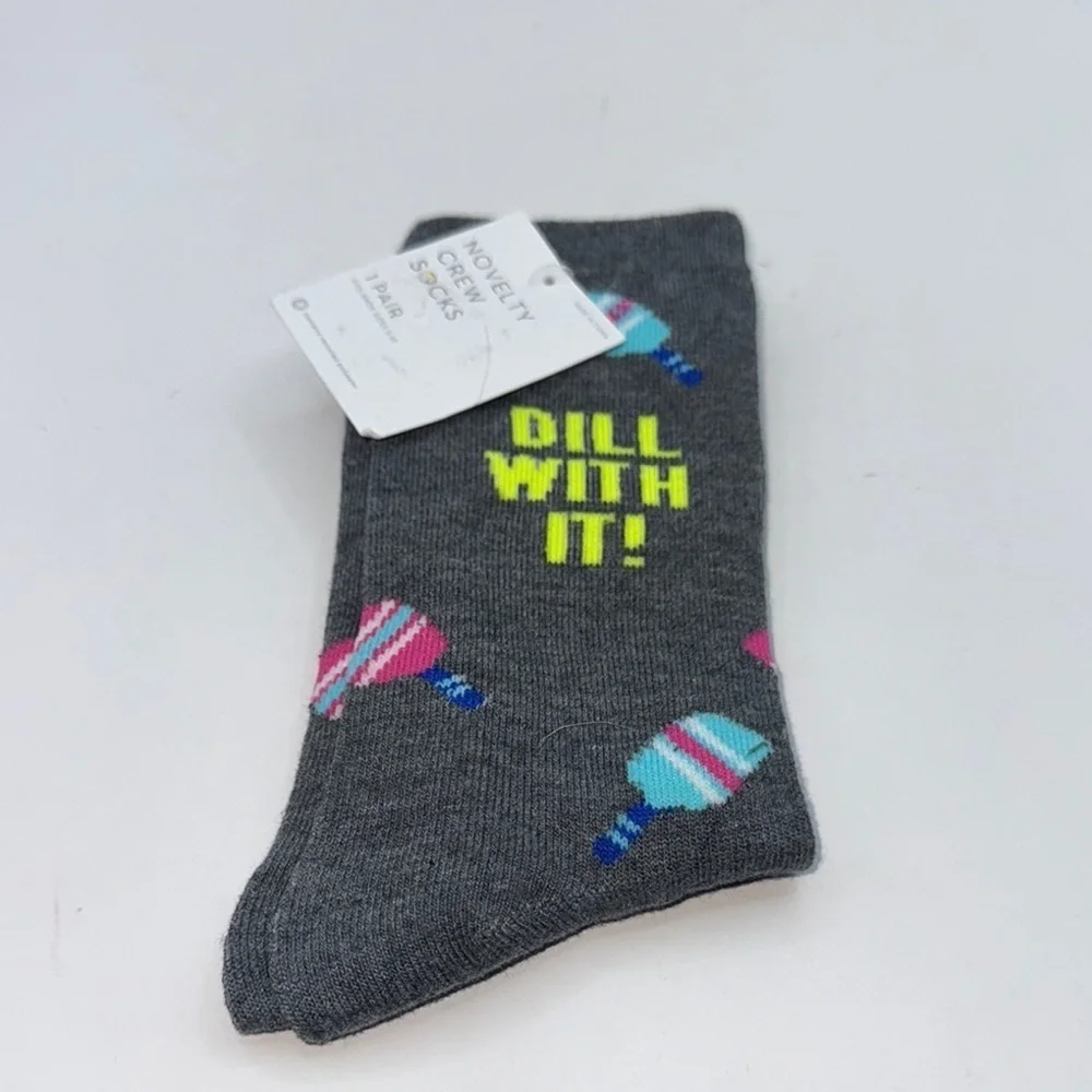 Pickle ball Novelty Socks with Fun 
